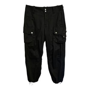 Lauren Ralph Lauren Active Chopped Cargo Pants Womens 6 Black Outdoors Gorpcore